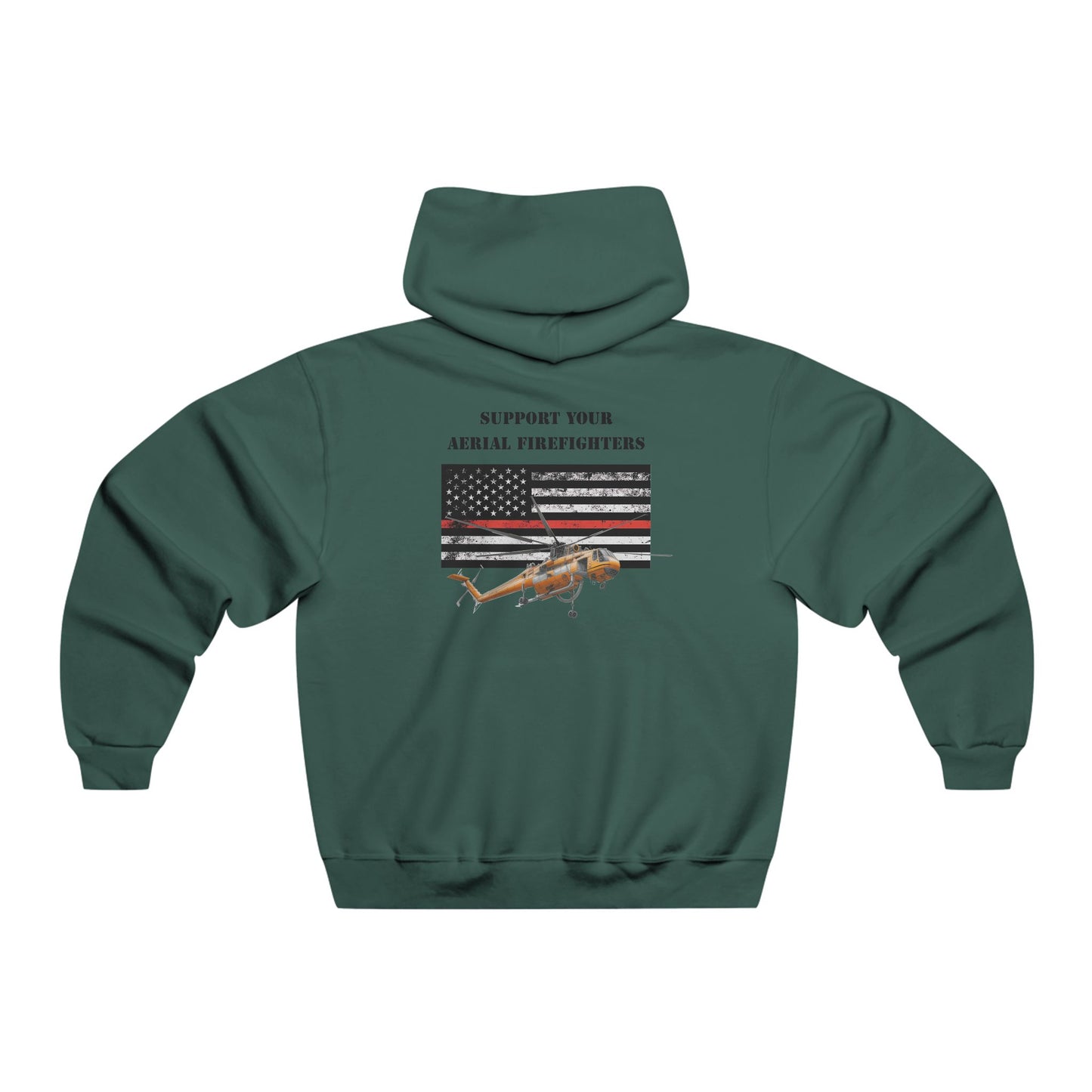 Men's, Support your Aerial Firefighter, Classic Fit Hooded Sweatshirt